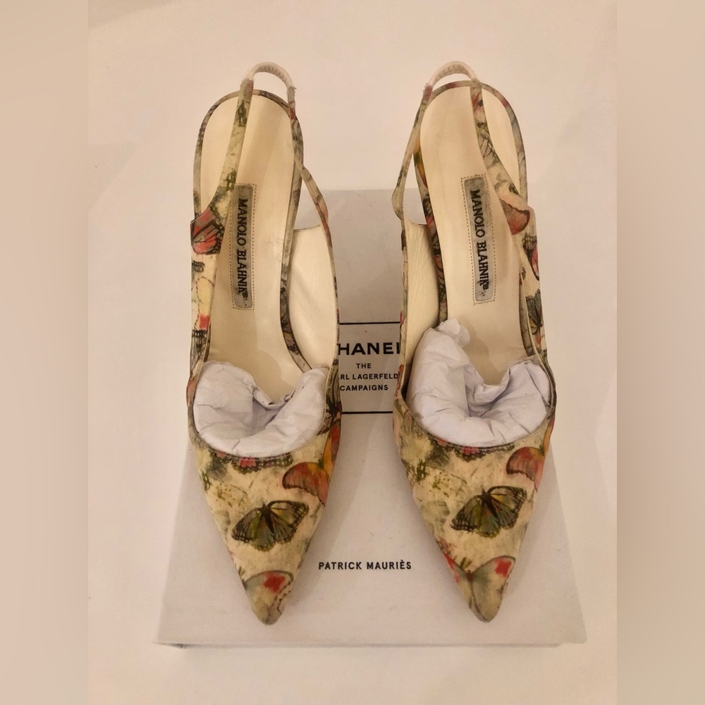 Gorgeous Manolo Blahnik butterfly shoes